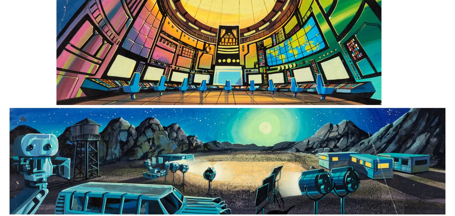 Background Concept/Color Key Painting Group of 2