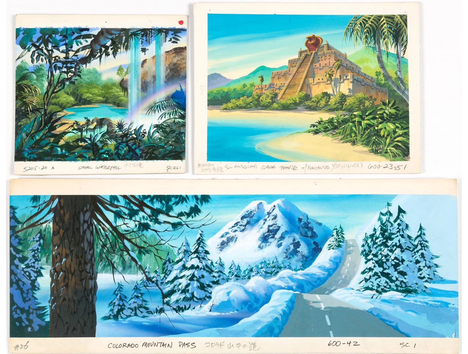 Color Key Paintings, Group of 27