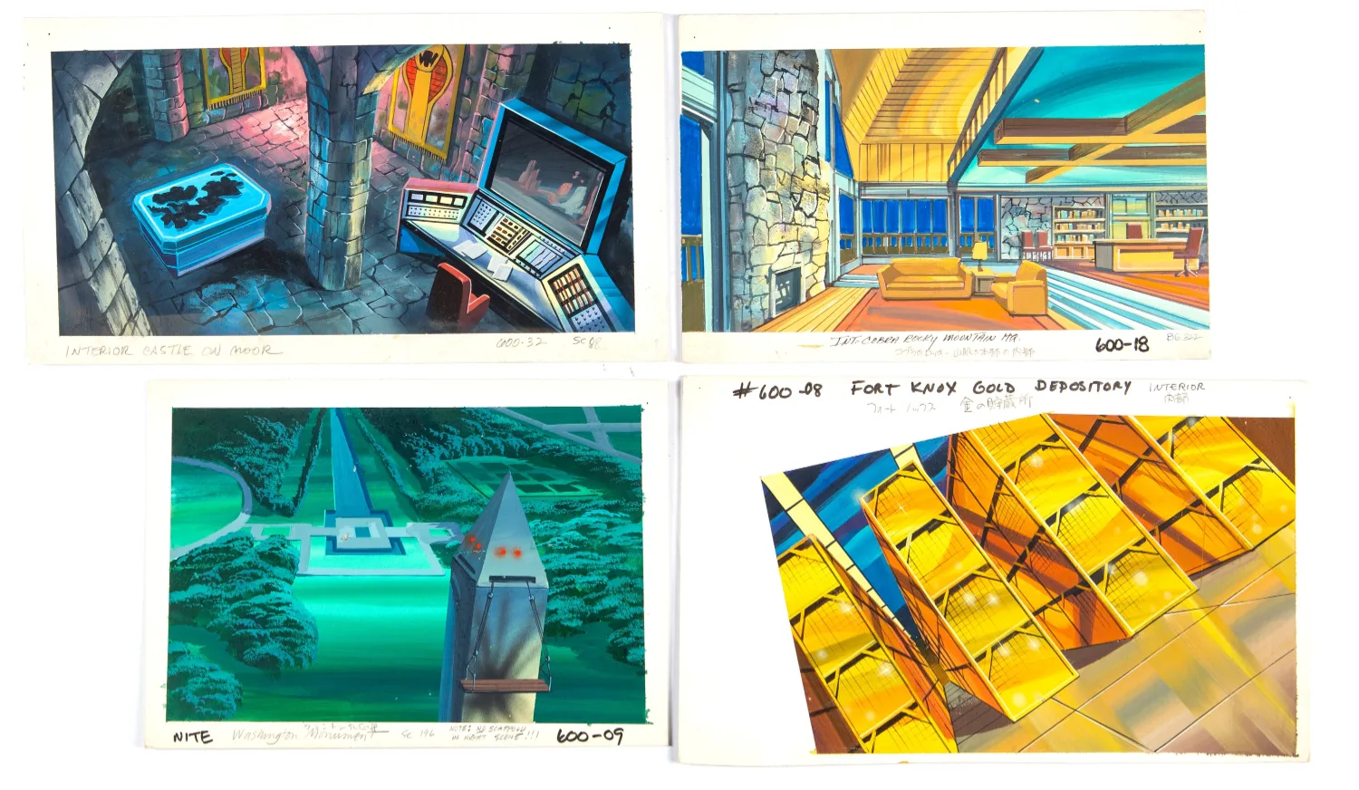 Color Key Paintings Group of 7