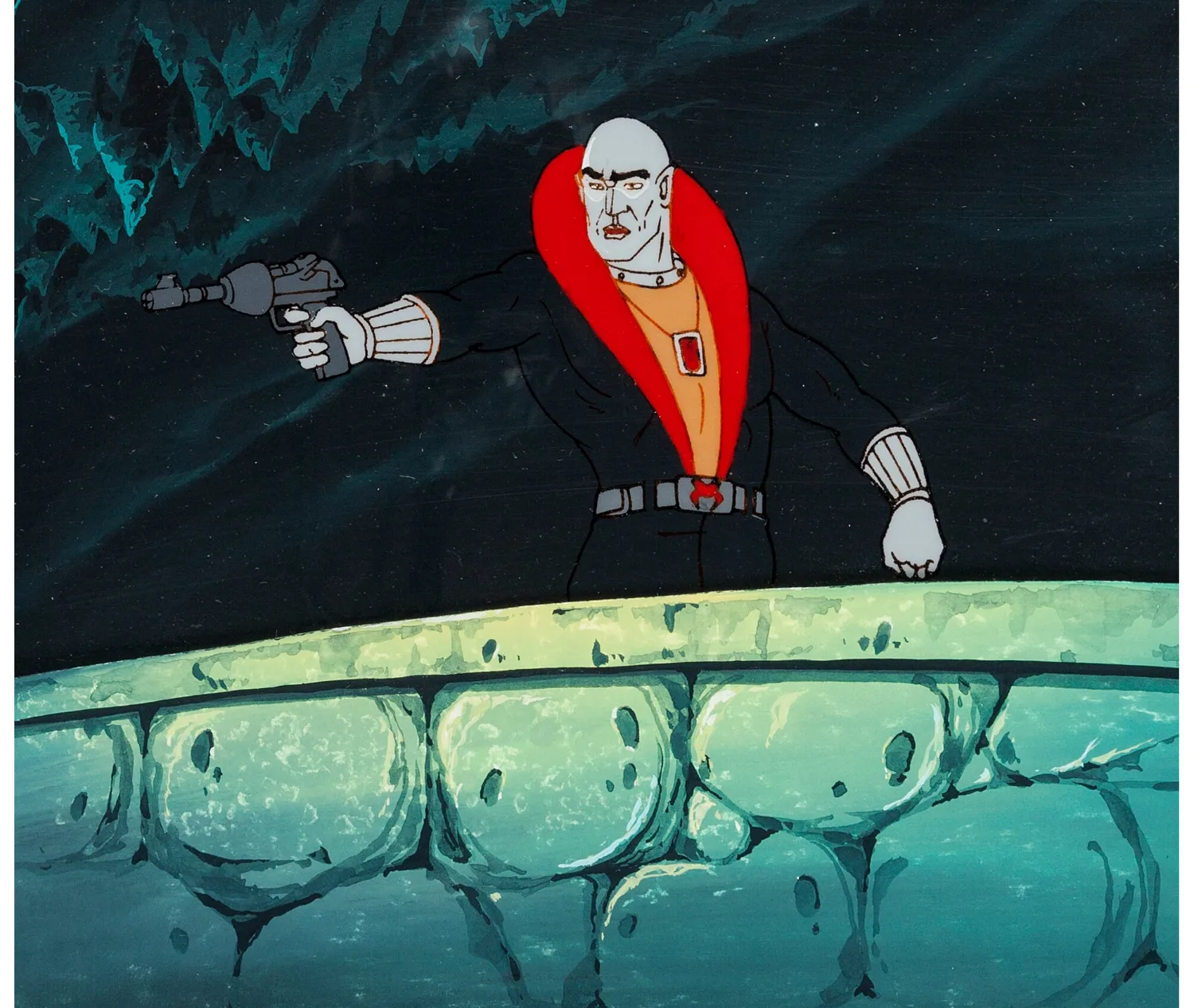 Destro Production Cel Animation Art Setup