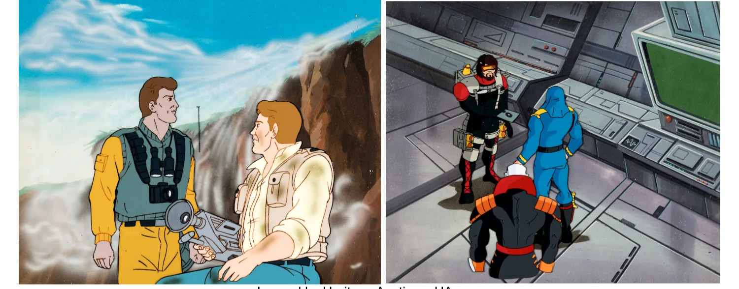 Production Cels with Master Backgrounds