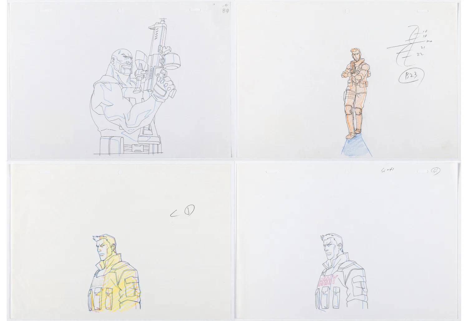 Resolute Animation Drawing Group of 12