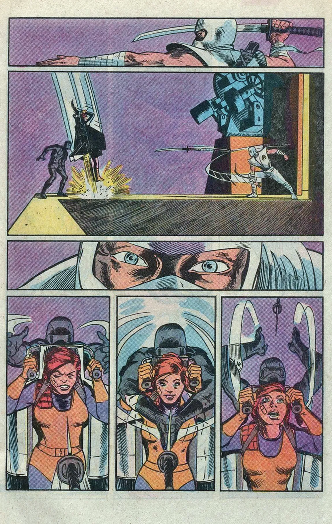 The catch. Interior page from G.I. Joe #21, Marvel 1984.