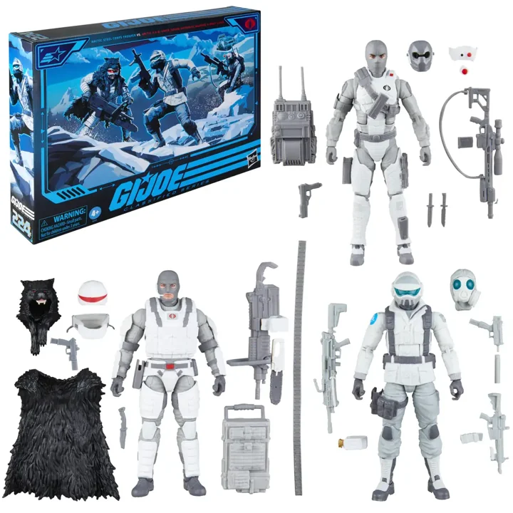 Arctic Battle 3-Pack figures with full accessory loadout