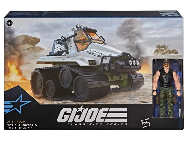 Sgt. Slaughter and Triple T Classified Series packaging