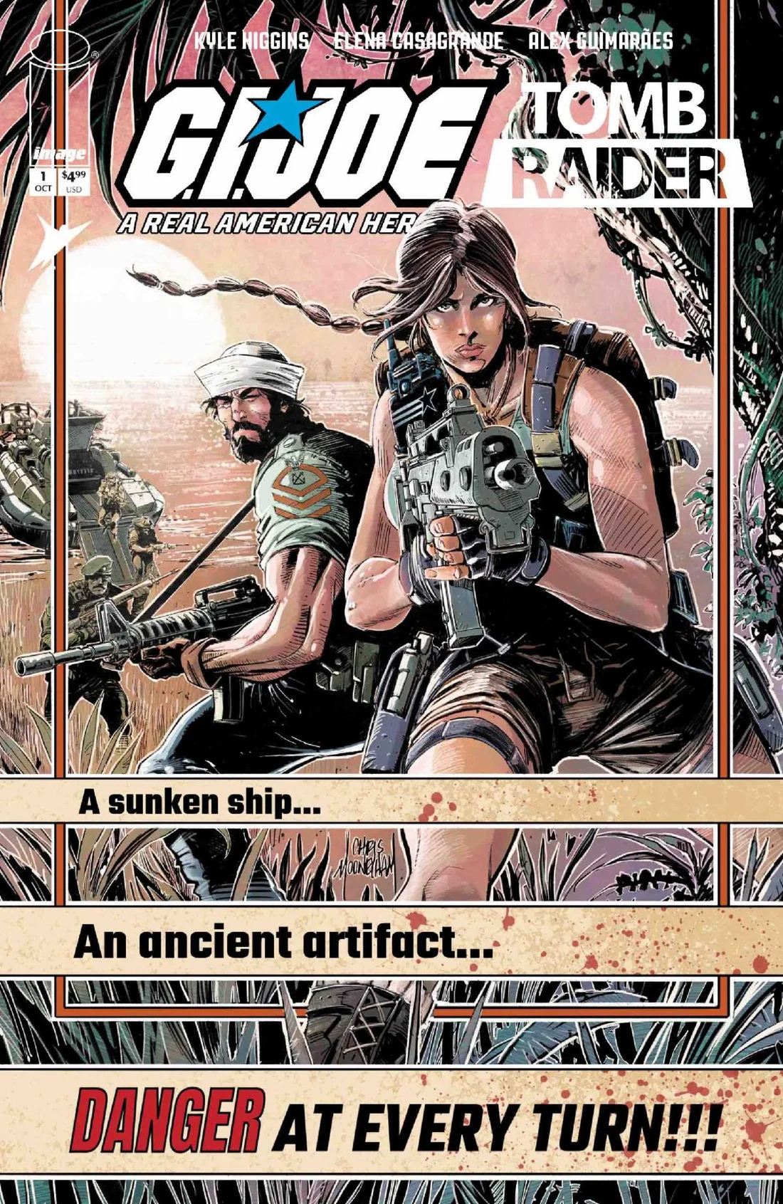 Lara Croft is on Cobra Island today, on covers that could have shipped in 1985