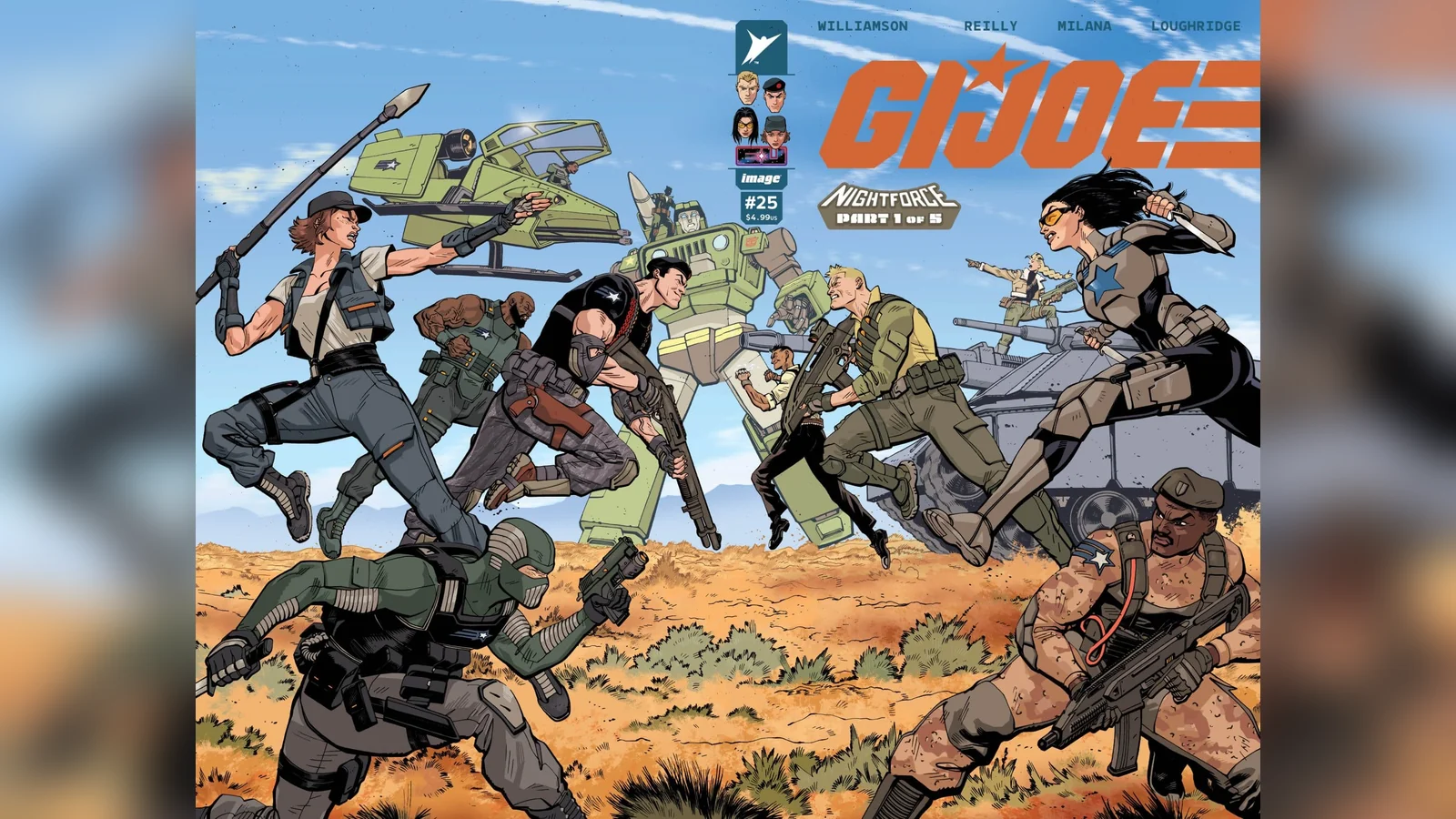 G.I. Joe #25 puts Joe against Joe, and the cover says it runs five issues