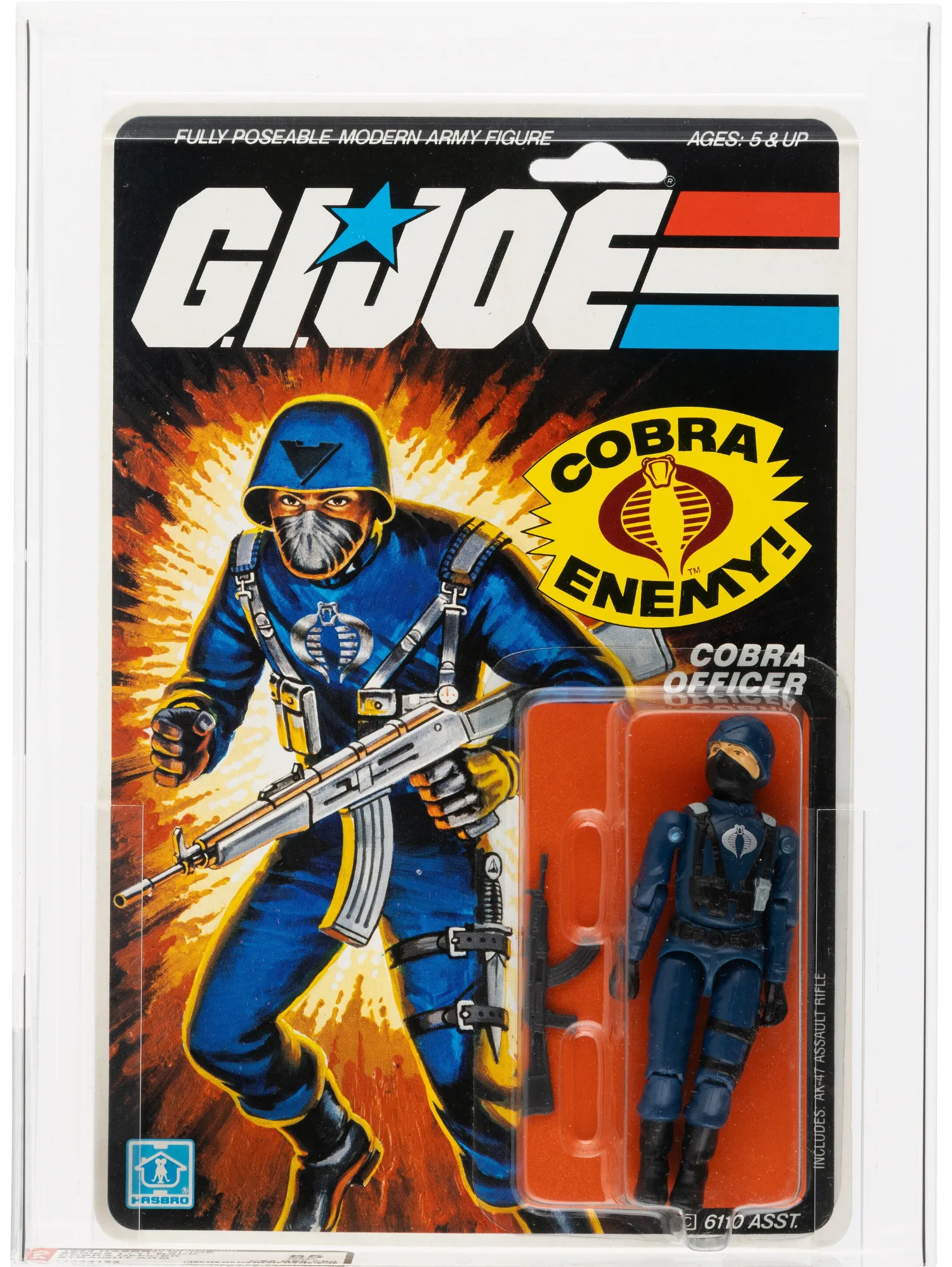 Lot 98085: Cobra Officer (Straight Arm) 11-Back AFA 85 (1982). Photo: Heritage Auctions