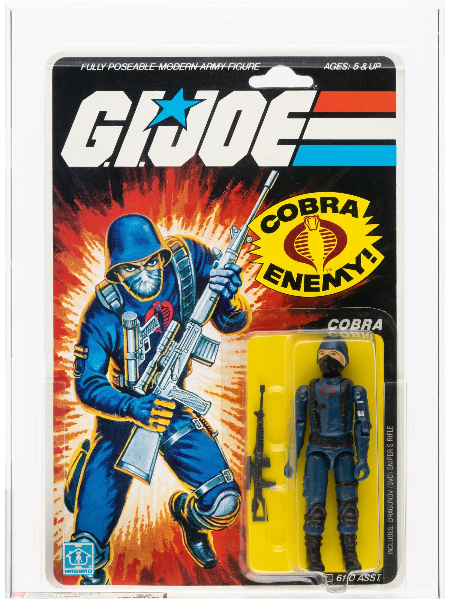 Lot 98086: Cobra (Straight Arm) 11-Back AFA 80 (1982). Photo: Heritage Auctions