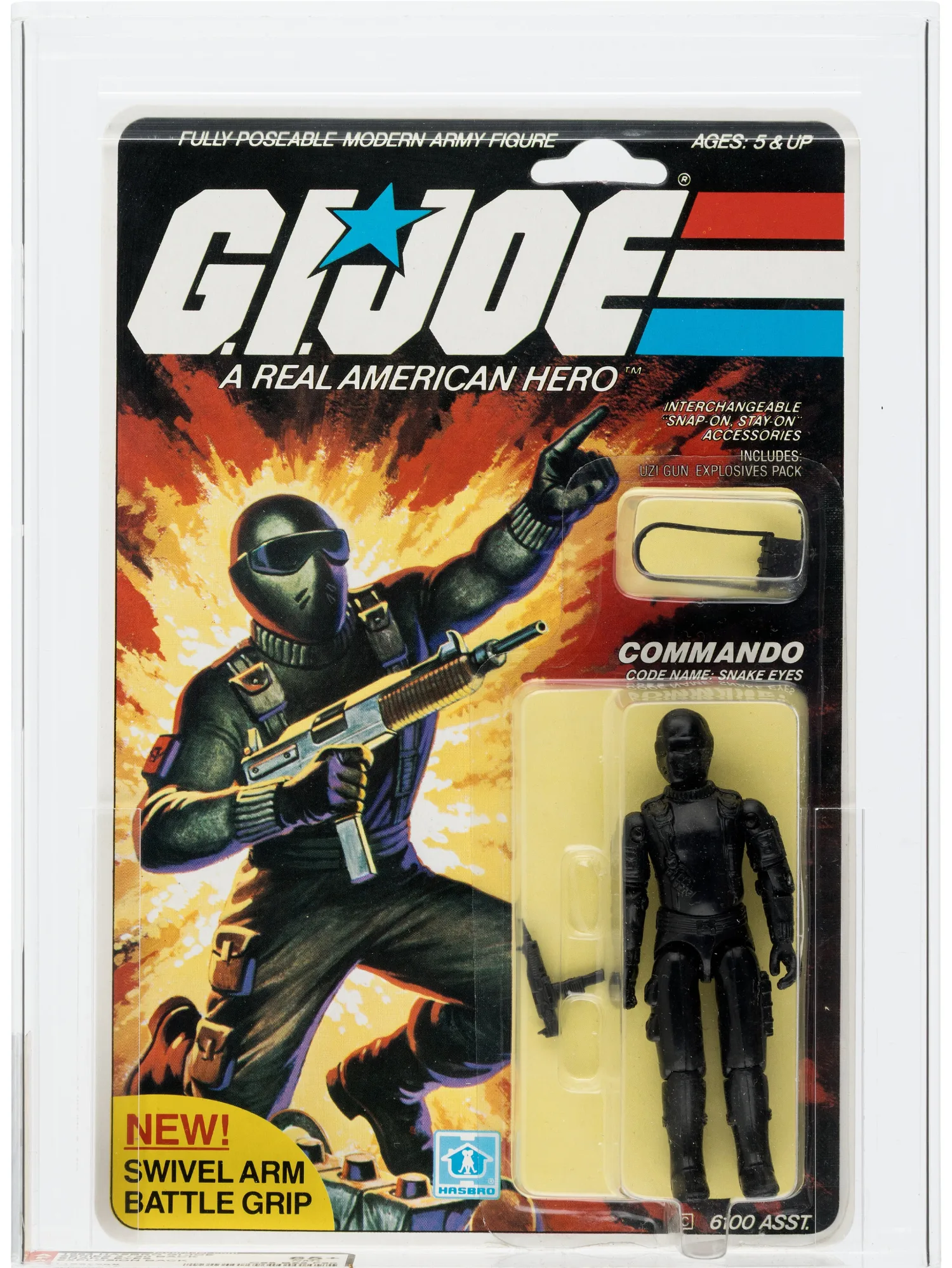 Lot 98098: Snake Eyes (v1.5) Explosion 20-Back AFA 85+ (1983). Photo: Heritage Auctions