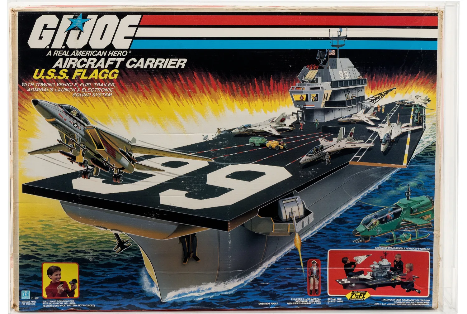 Lot 98181: USS Flagg AFA Q70 (Hasbro, 1985). Photo: Heritage Auctions