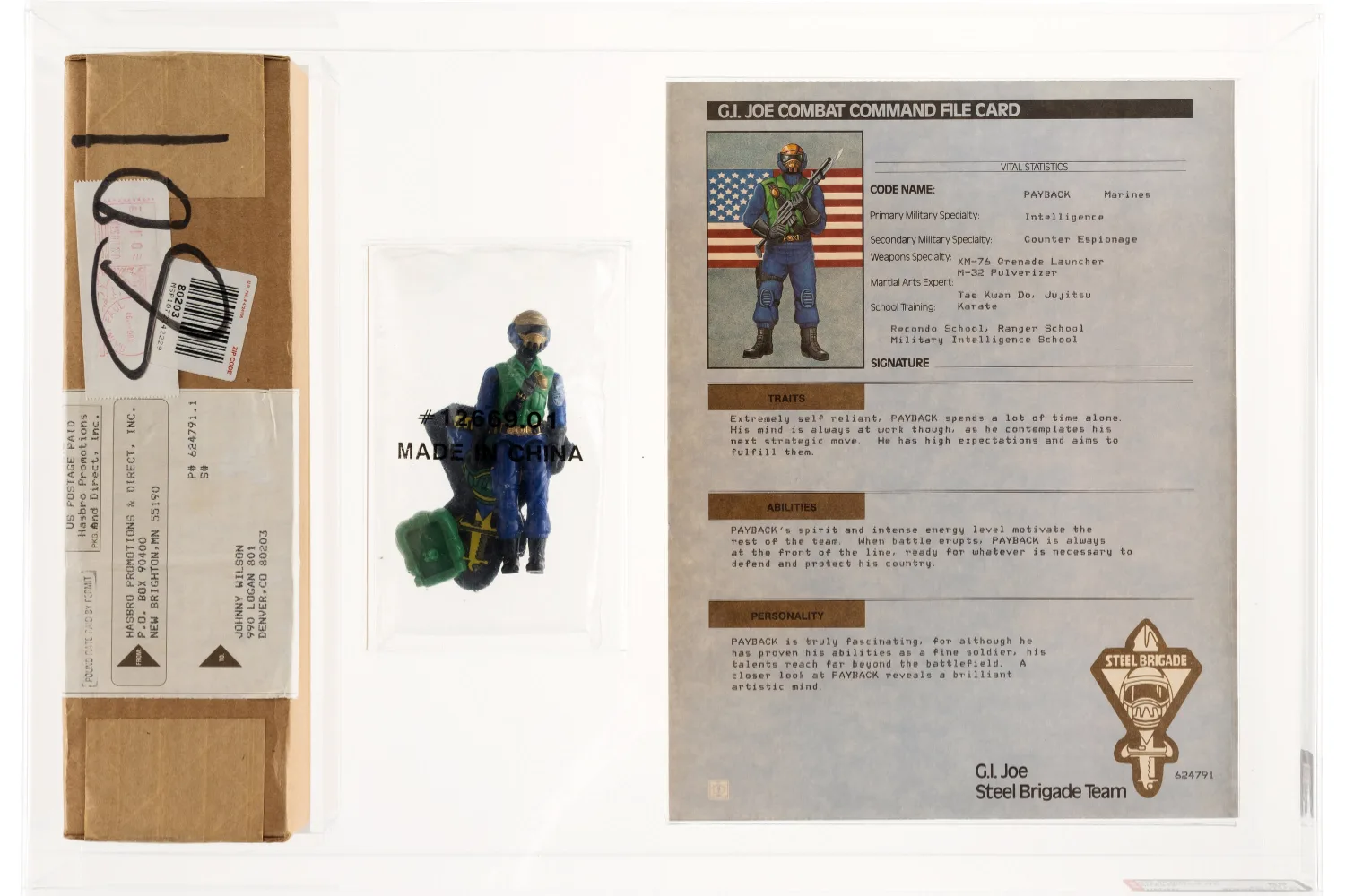 Lot 98735: Gold Head Steel Brigade mail-in exclusive AFA 85, POP 1 (1992). Photo: Heritage Auctions