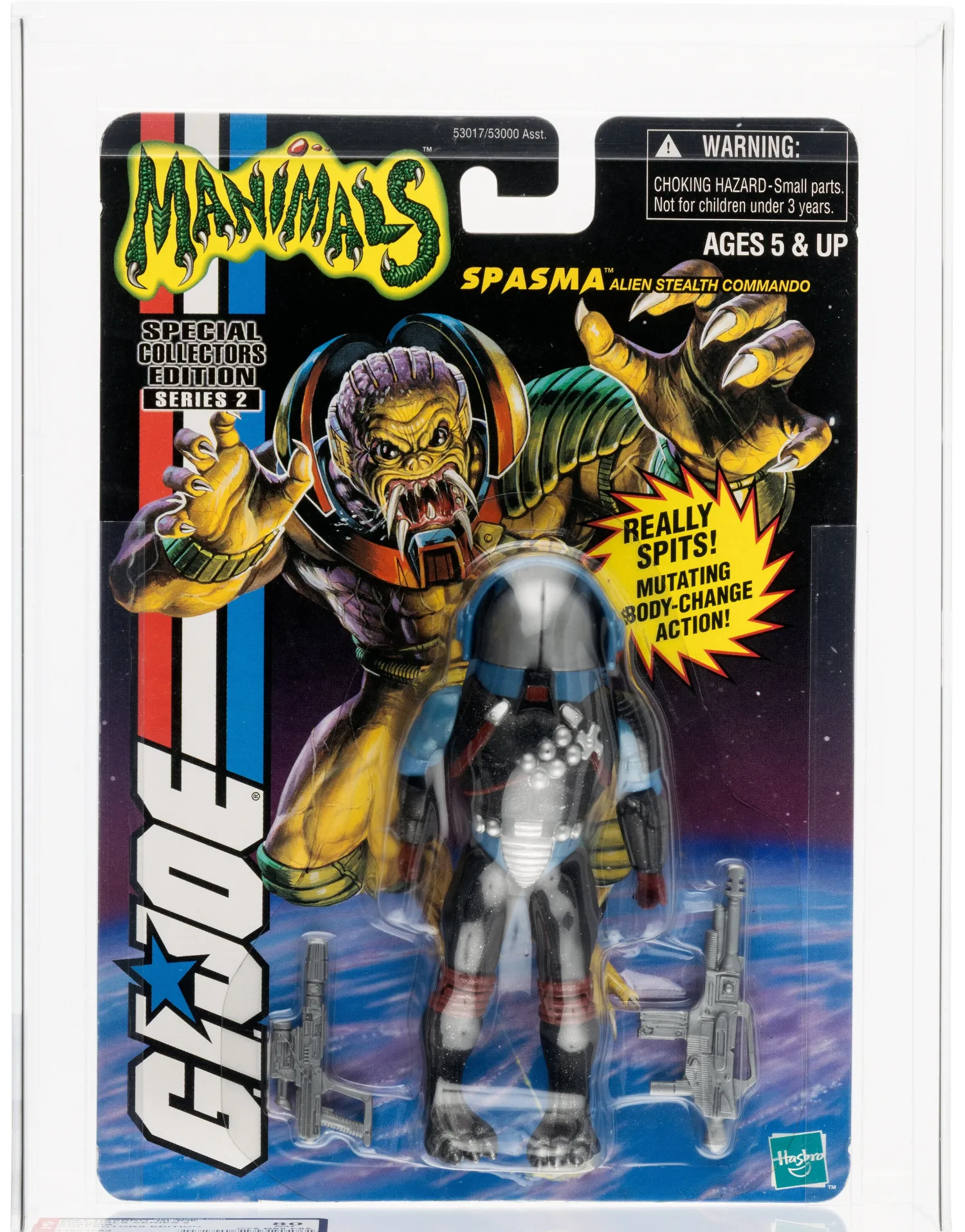 Lot 98918: Manimals Spasma unproduced prototype, AFA 80 (2001). Photo: Heritage Auctions