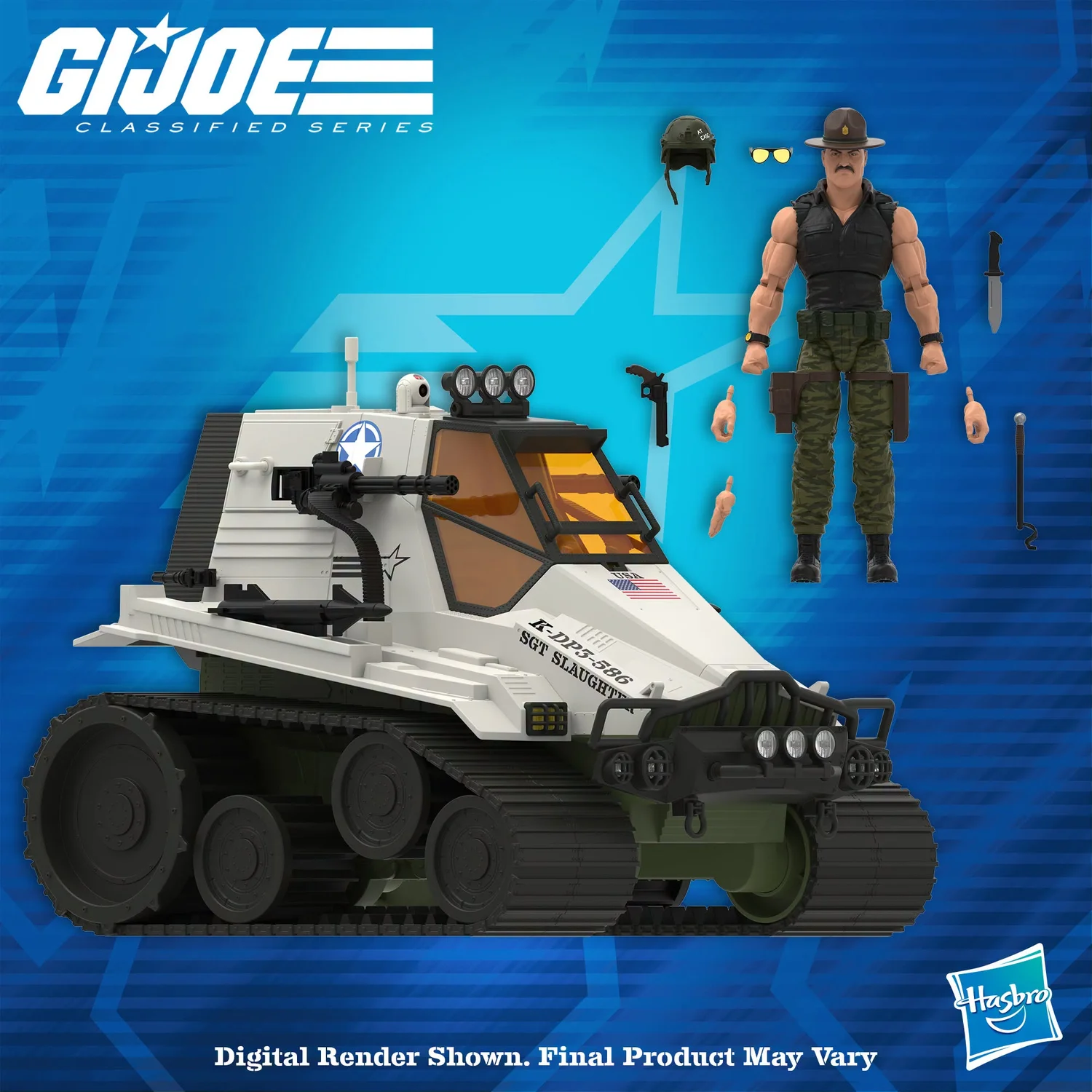 G.I. Joe Classified Sgt. Slaughter and Triple T render revealed ahead of San Diego Comic-Con