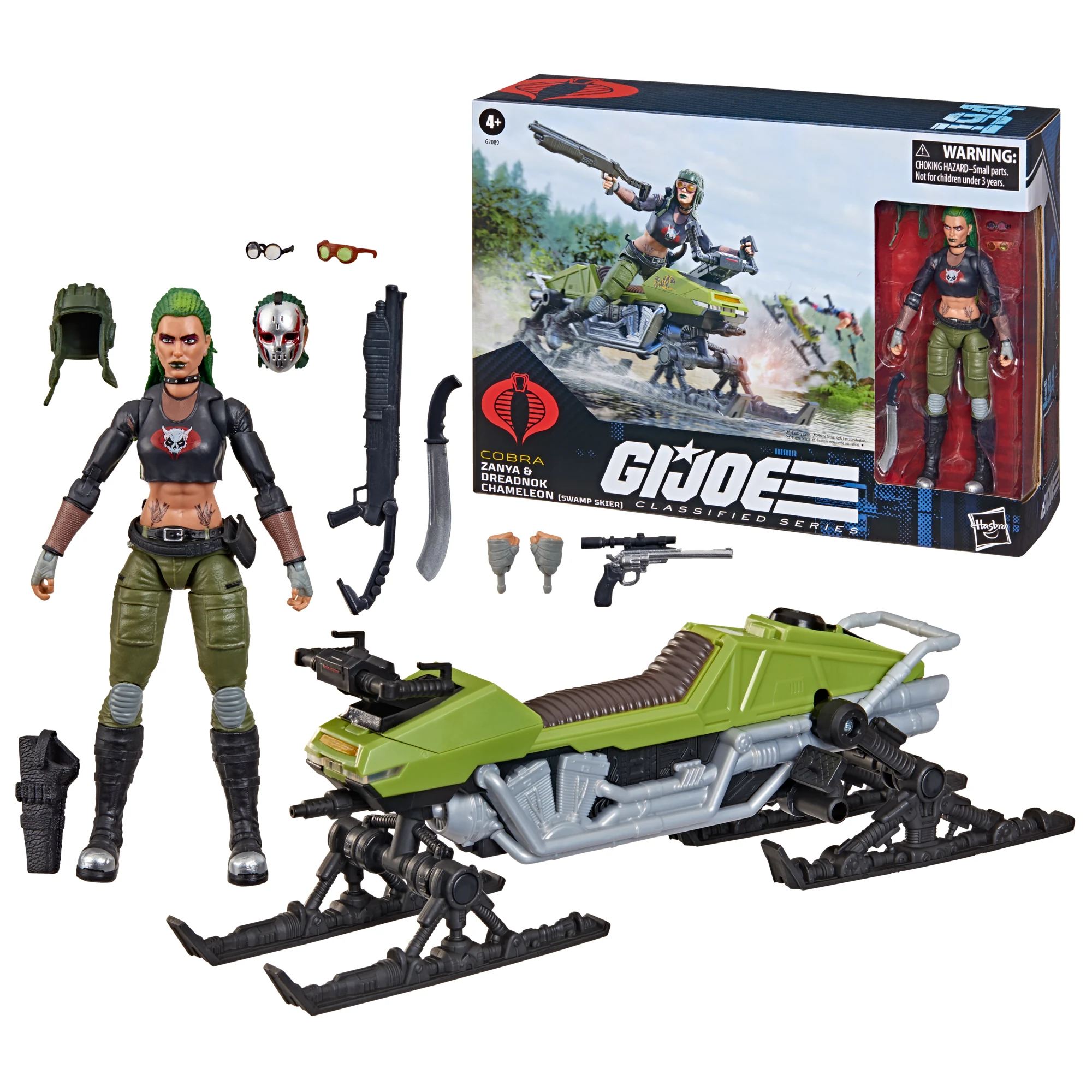 G.I. Joe Classified Series #194, Zanya and Dreadnok Chameleon (Swamp Skier) Vehicle