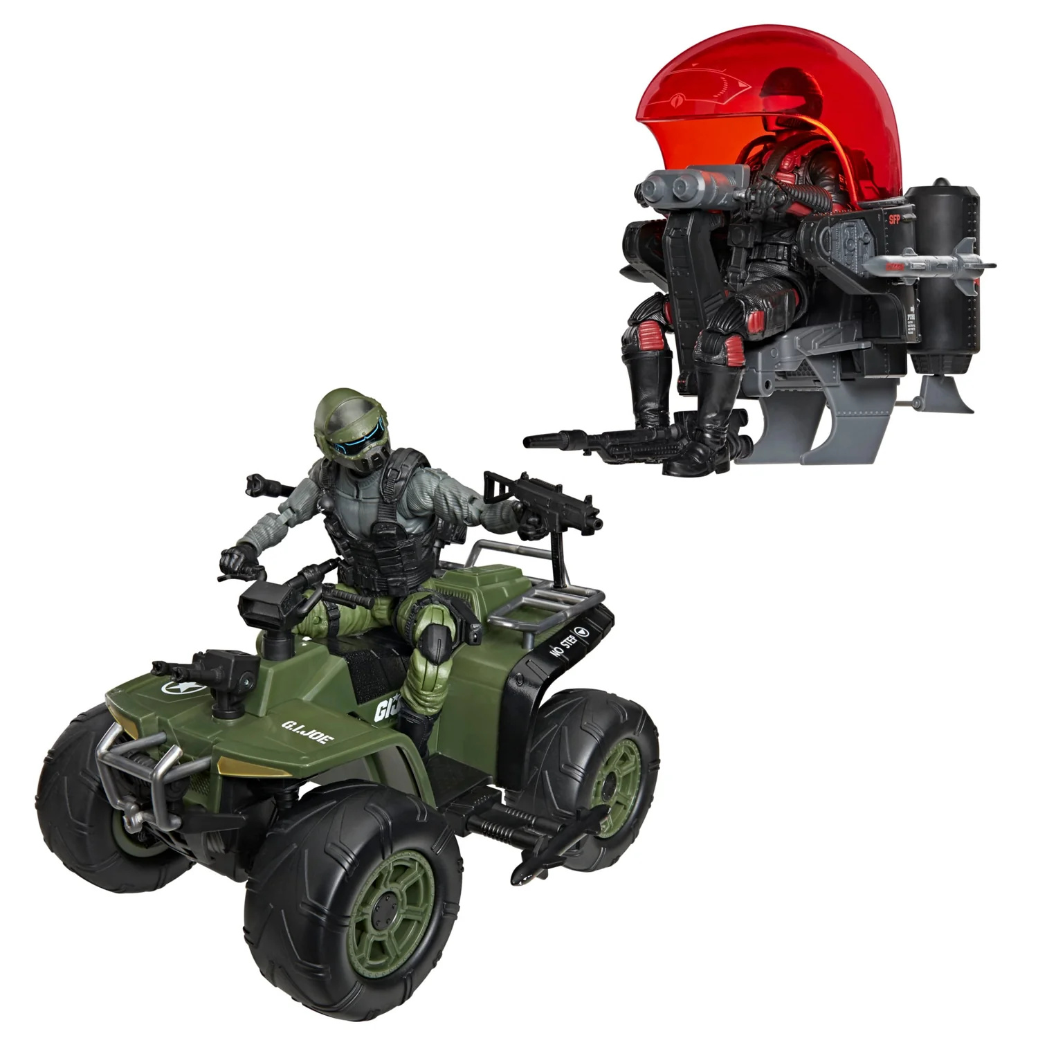 Snake Eyes & Varmint ATV vs. Stealth Viper & Cobra Stealth Flight Pod