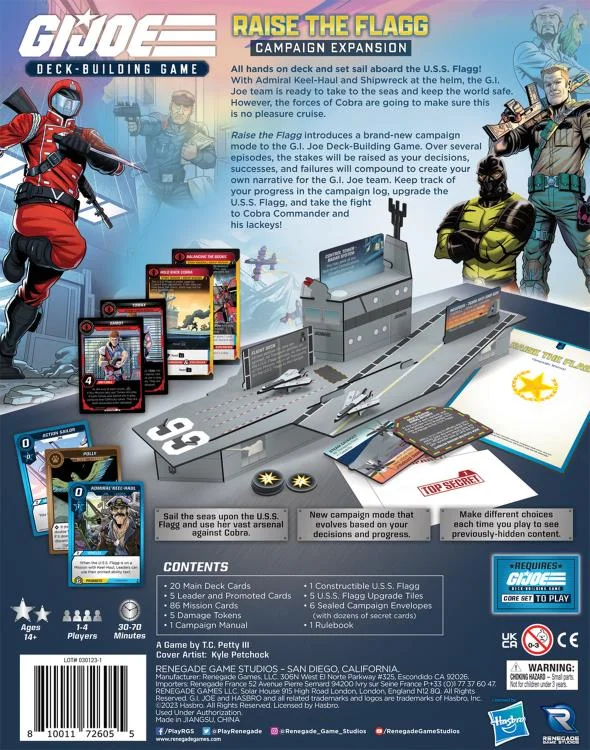 G.I. Joe Deck-Building Game Raise the Flagg Campaign Expansion