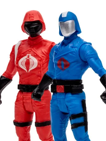 G.I. Joe Page Punchers Cobra Commander and Crimson Guard 3' Figure Two-Pack with Comic