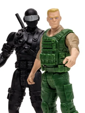 G.I. Joe Page Punchers Duke and Snake Eyes 3' Figure Two-Pack with Comic