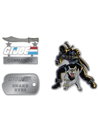 G.I. Joe Snake Eyes Pin Set