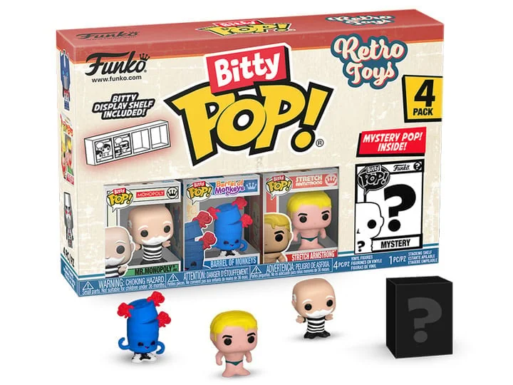 Retro Toys Bitty Pop! Mr. Monopoly Four-Pack