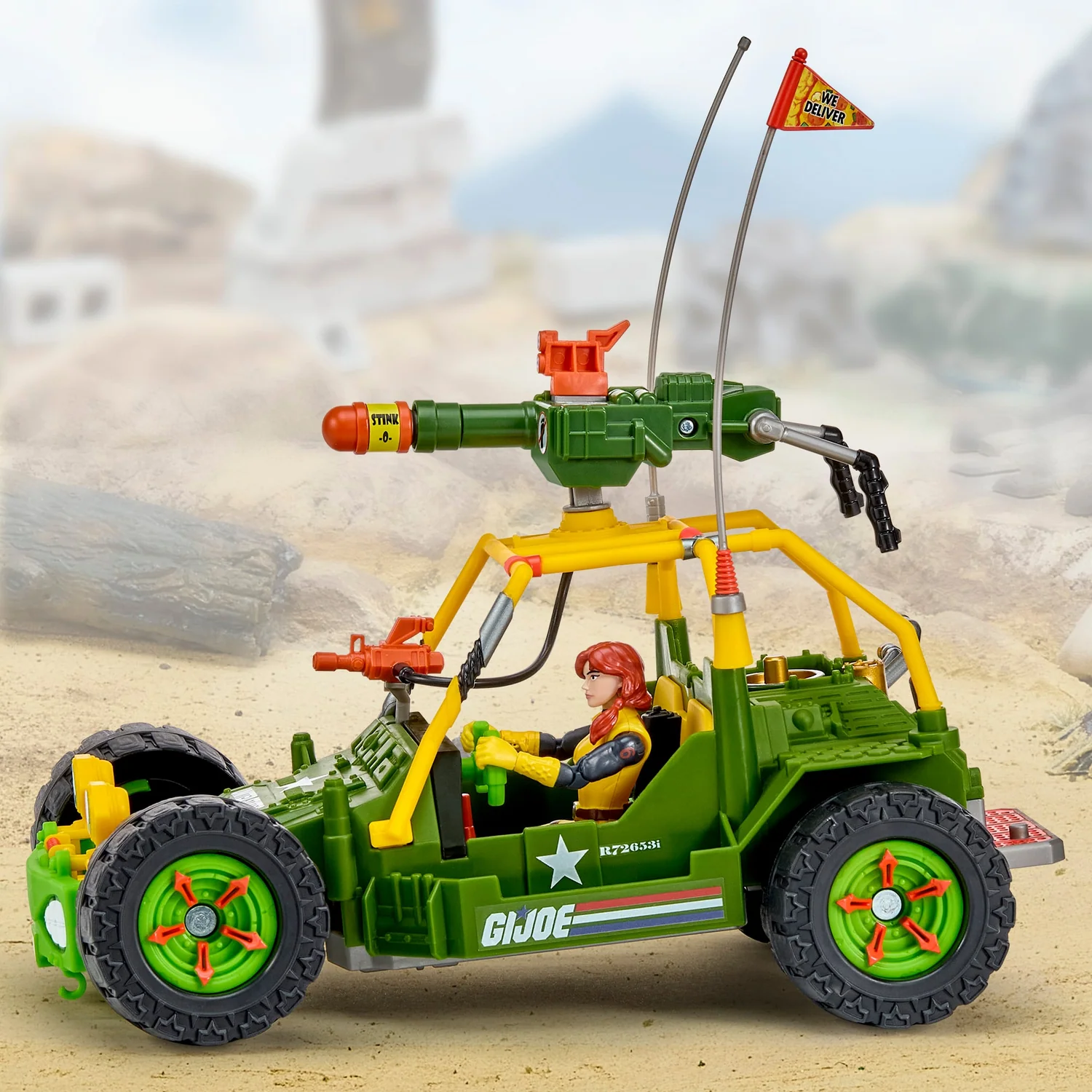 Teenage Mutant Ninja Turtles x G.I. Joe A.W.E. Shell-Striker with April O' Neil as Scarlett Vehicle Set