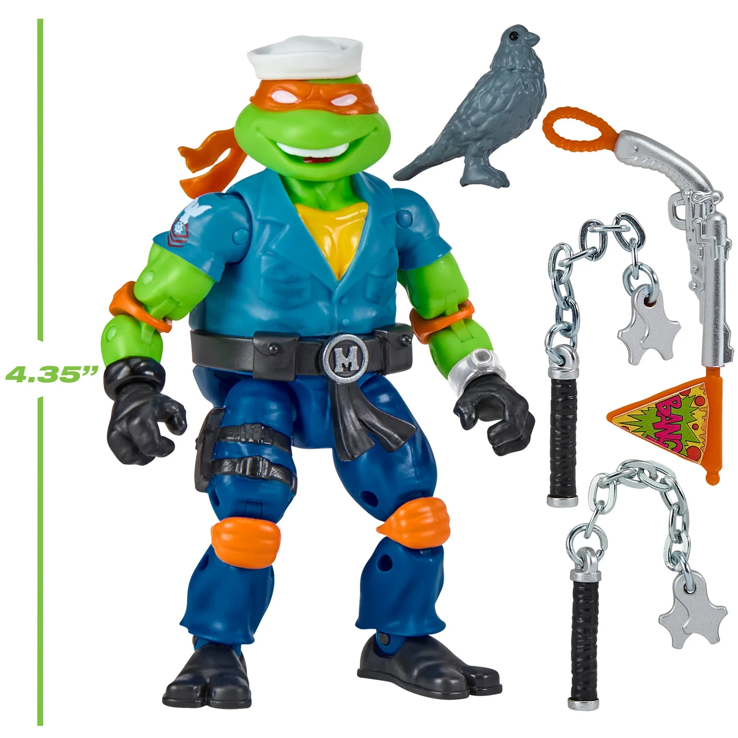 Teenage Mutant Ninja Turtles x G.I. Joe Michelangelo as Shipwreck Action Figure